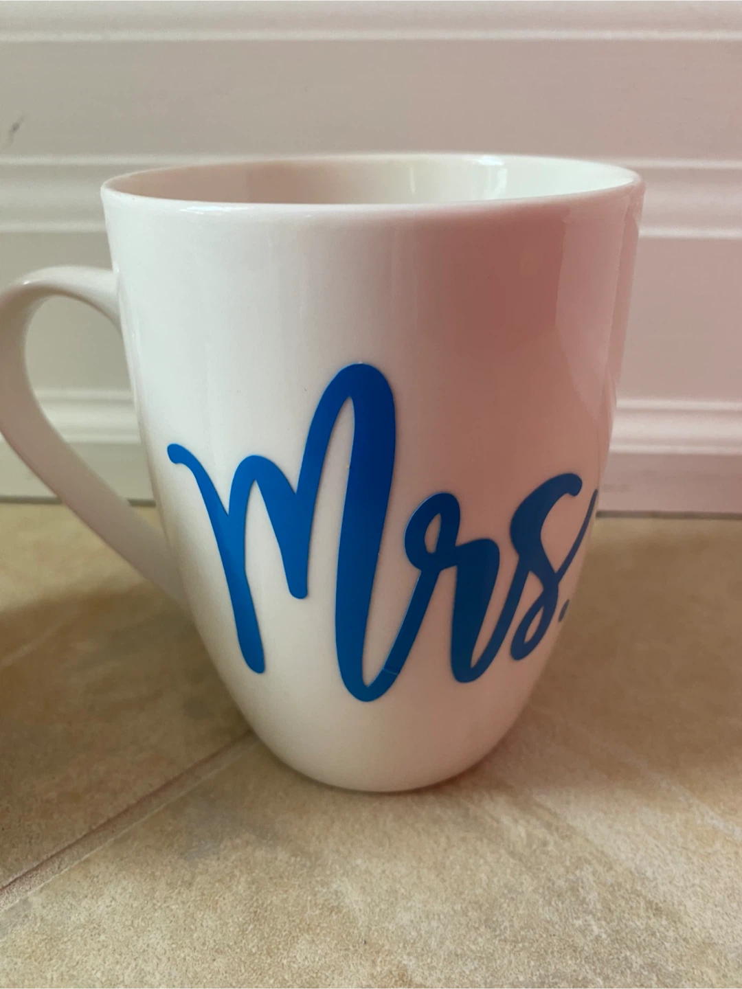 Mr. and Mrs. Coffee Mugs - White Ceramic - photo 2
