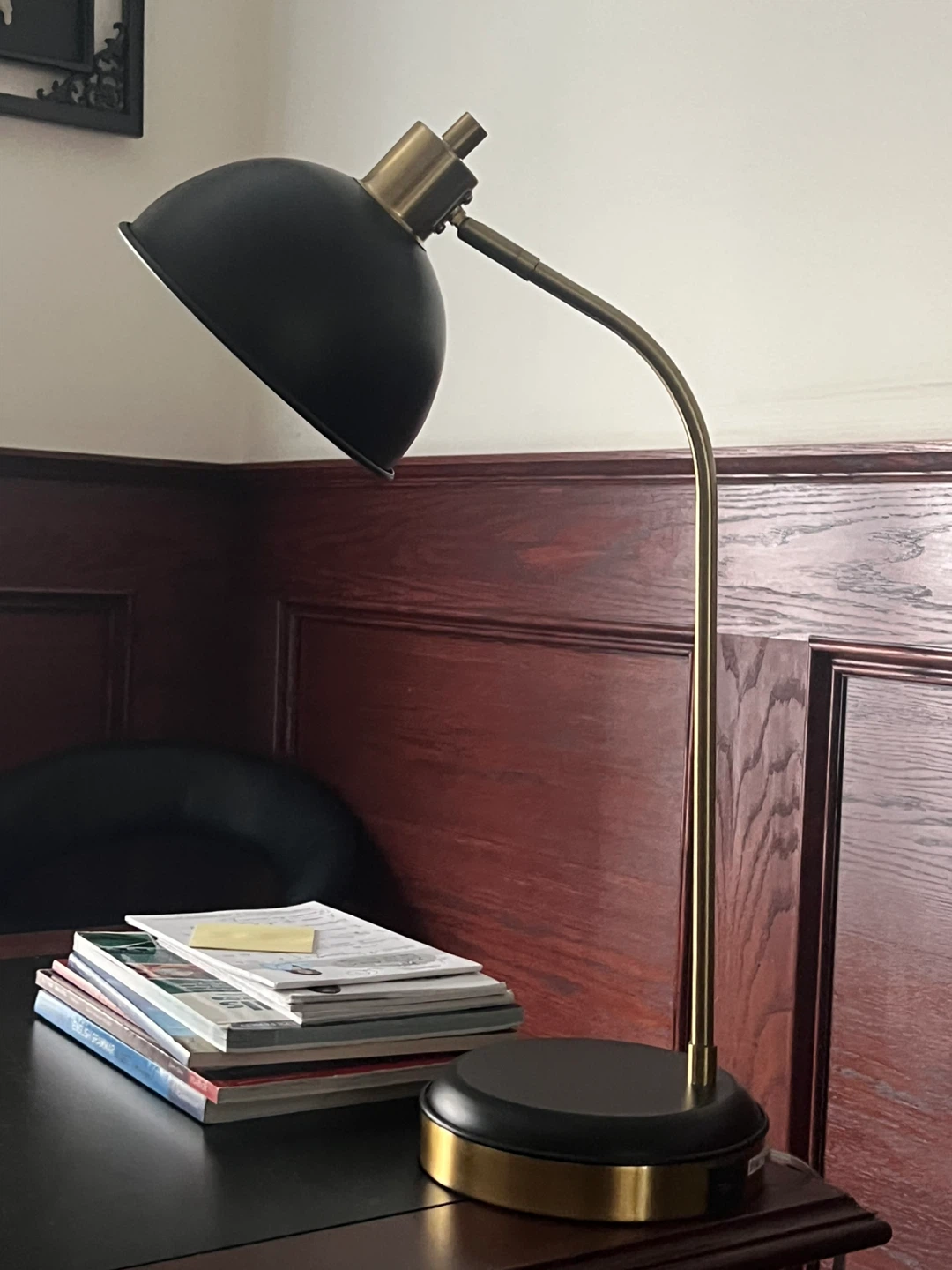Black & Brass Task Lamp