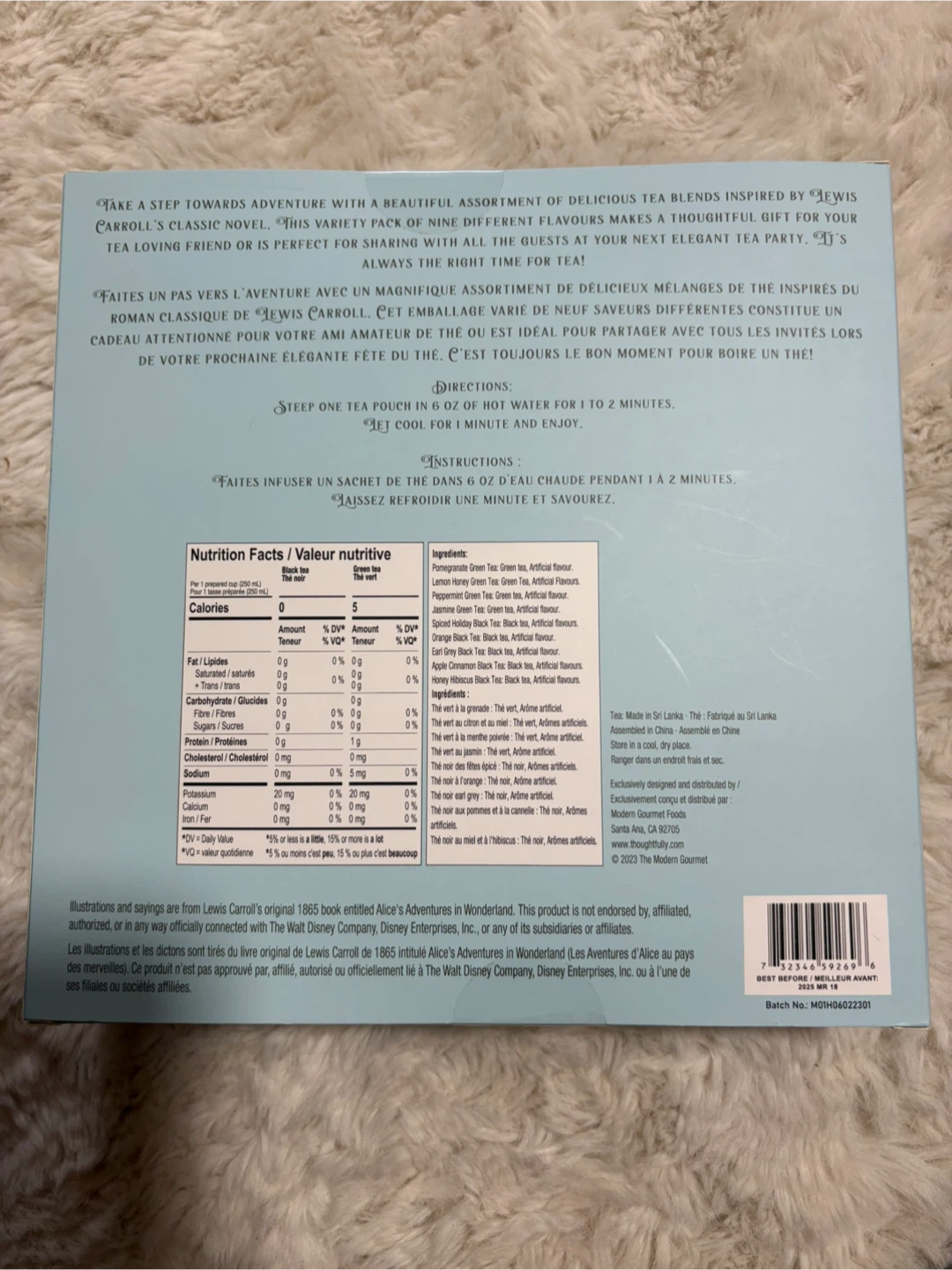 Alice in Wonderland Tea Blends Gift box set - photo 2