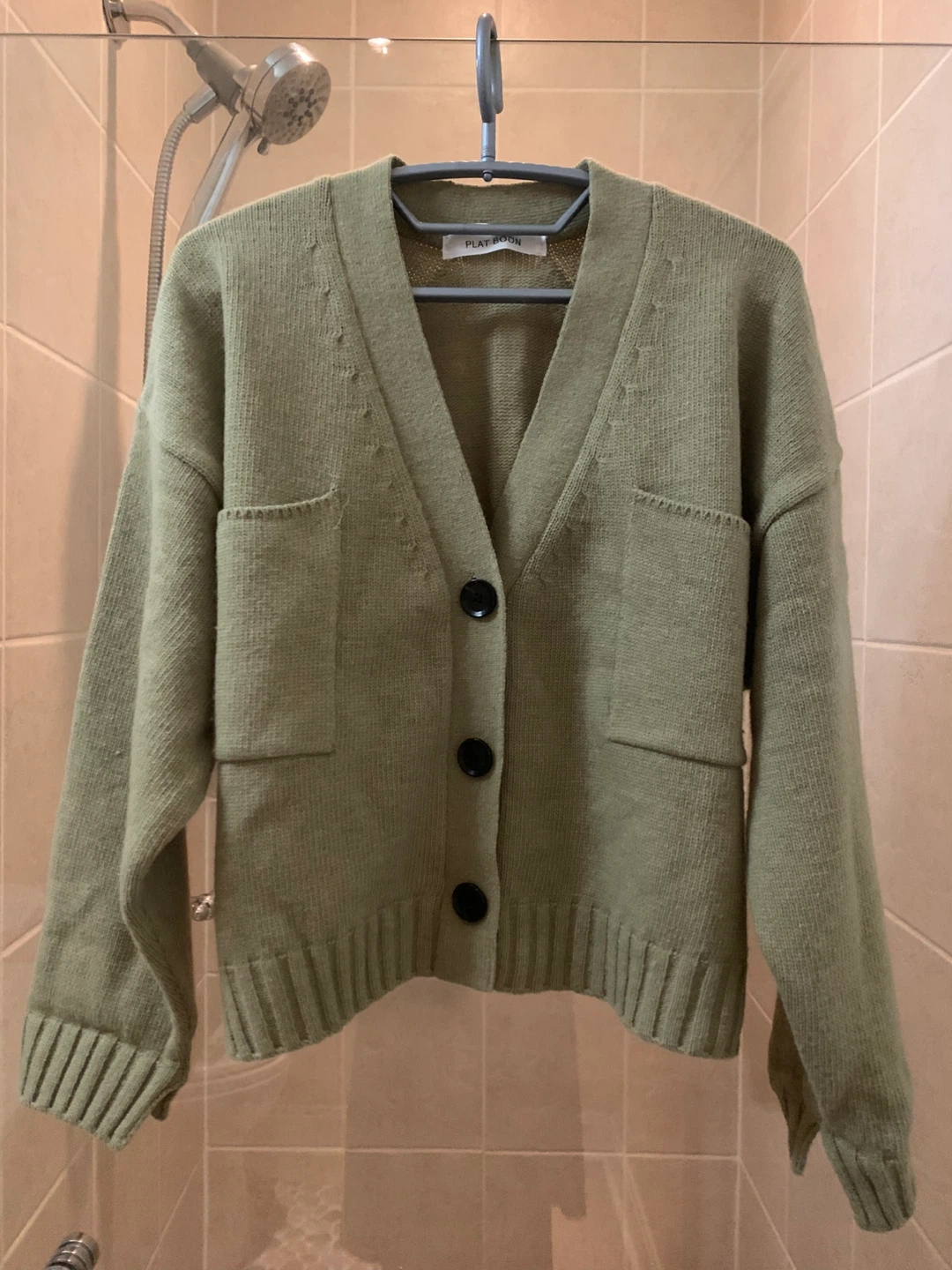 Green Cardigan M-L