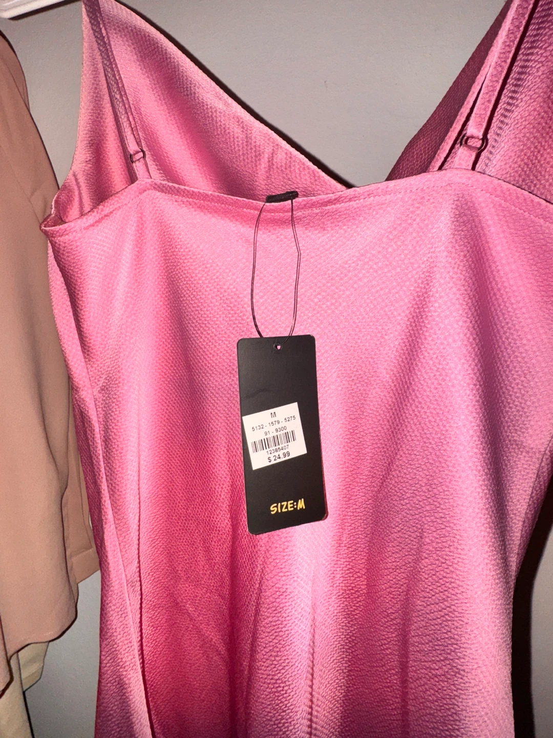 Pink satin slip dress - Size M - photo 4