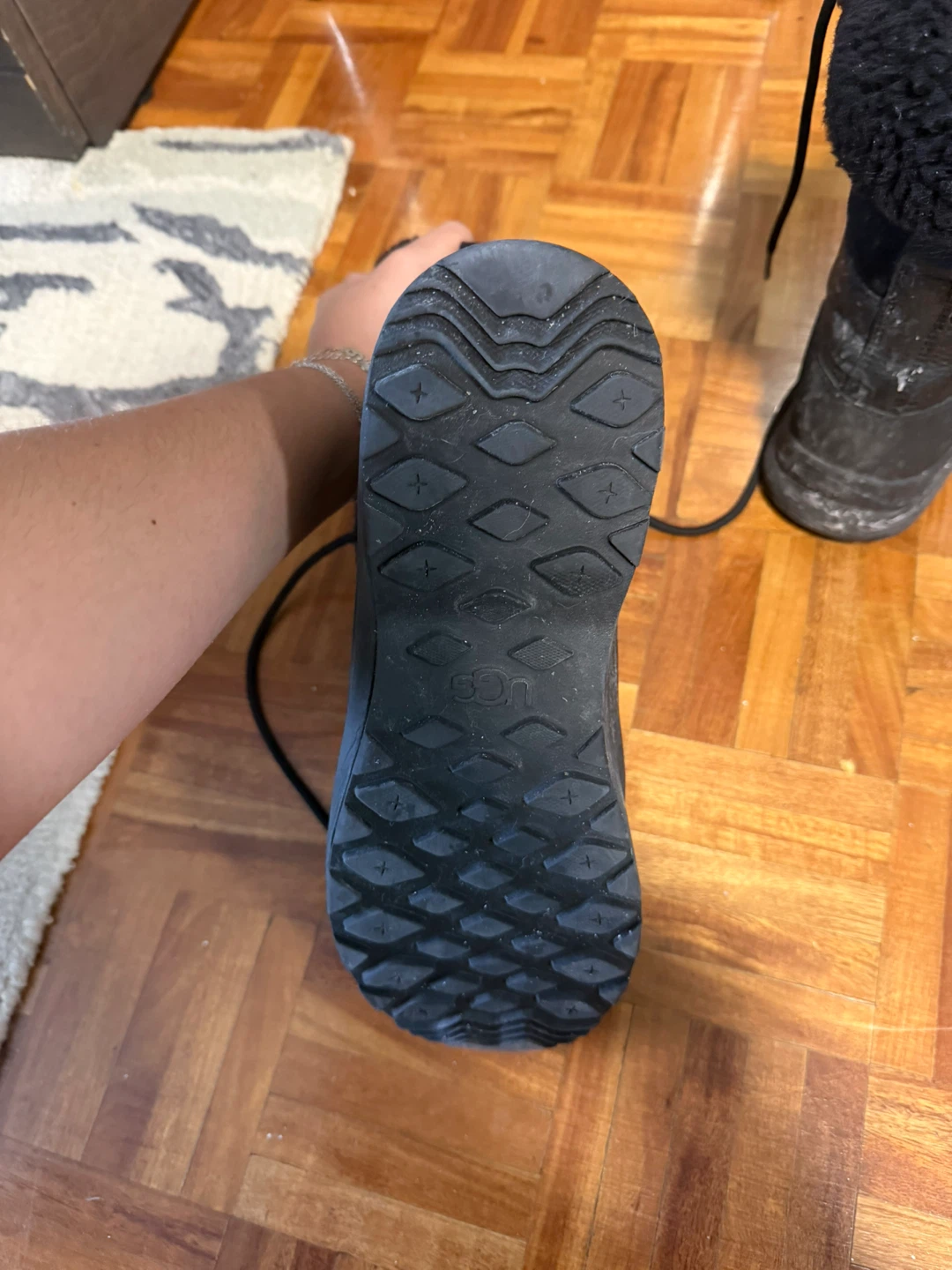 UGG Black Winter Boots - Size 9 Women's