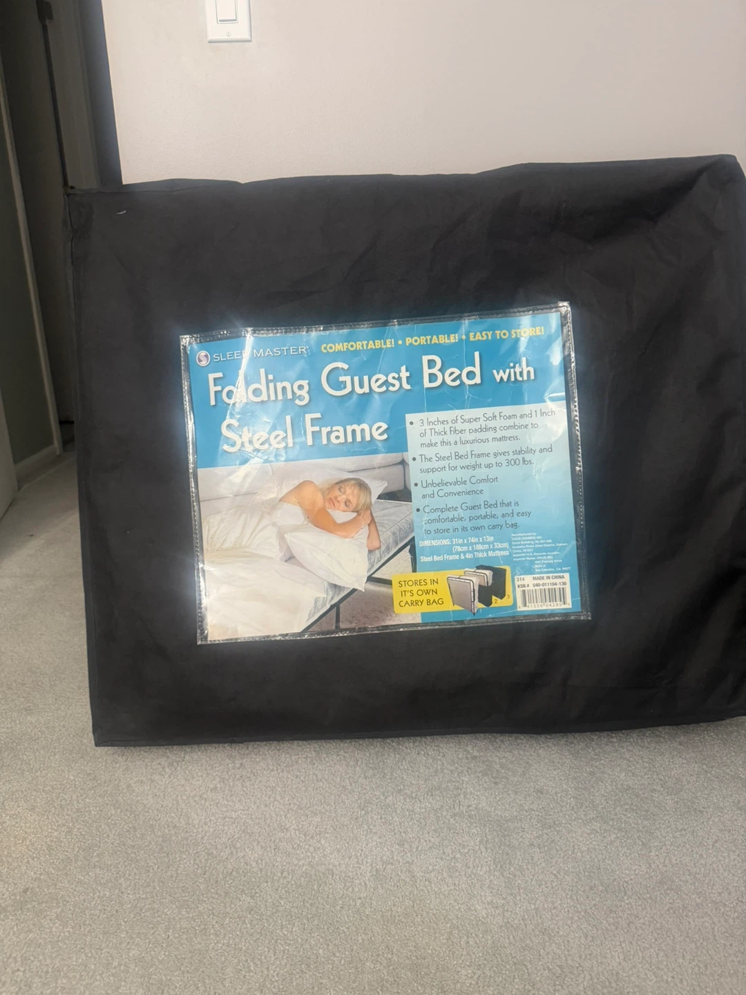 Sleeper Master Folding Guest Bed with Steel Frame
