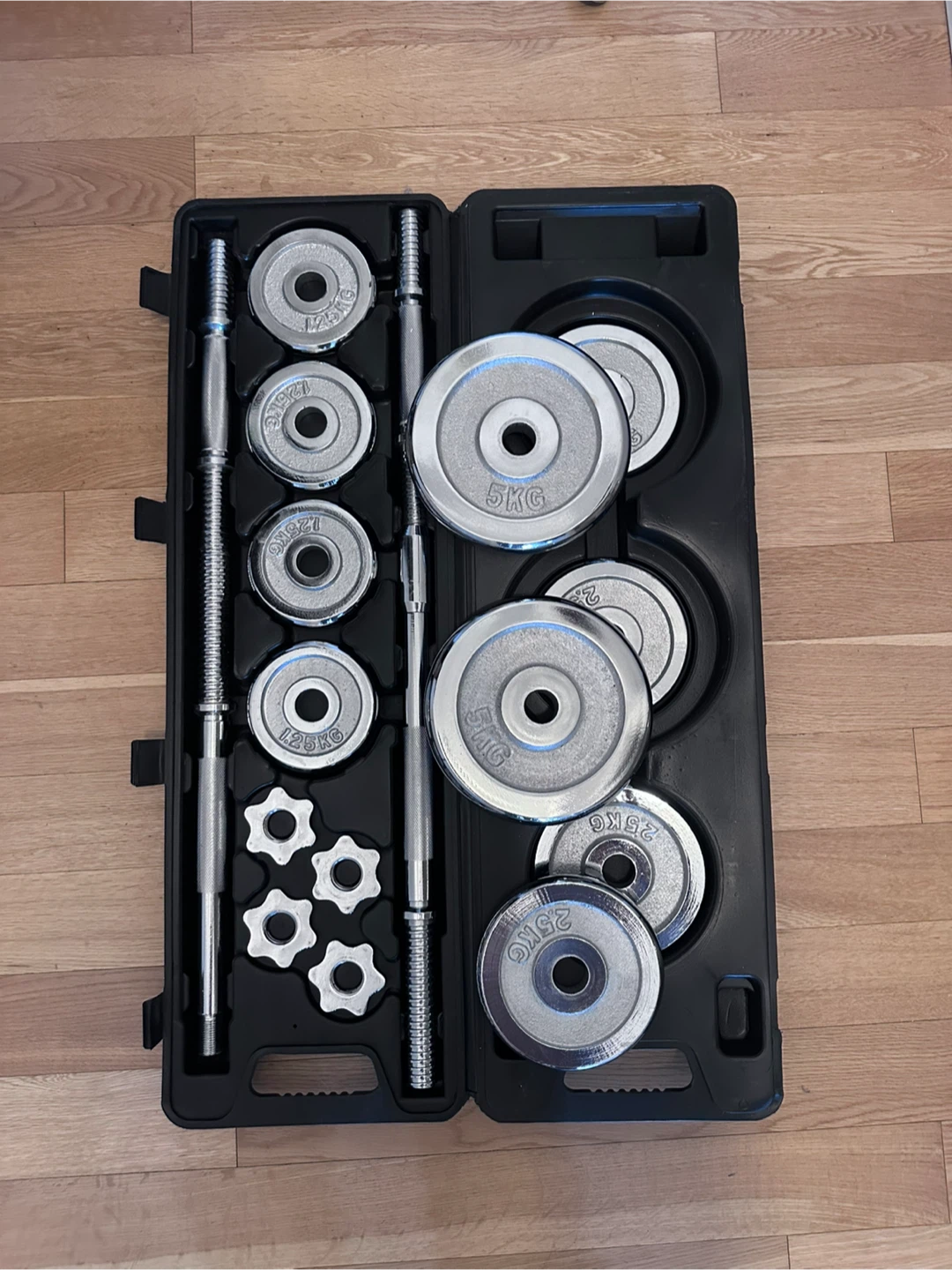 Adjustable Dumbbell Weight Set with Case
