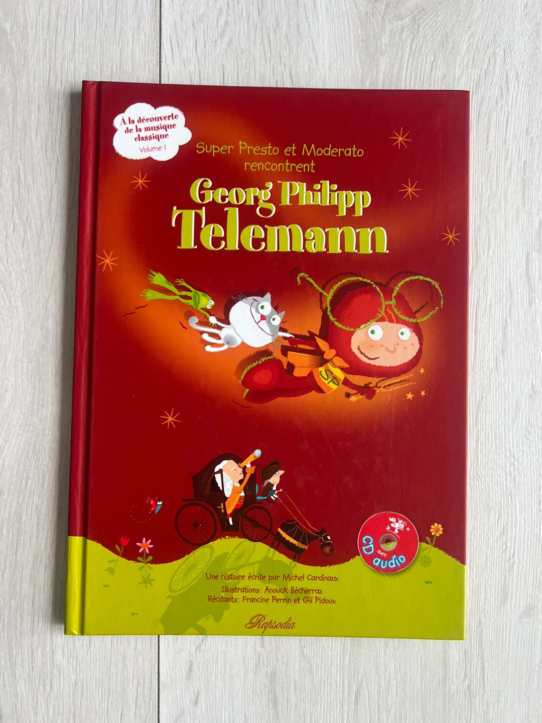 Children's Book about classical music with Audio CD - French