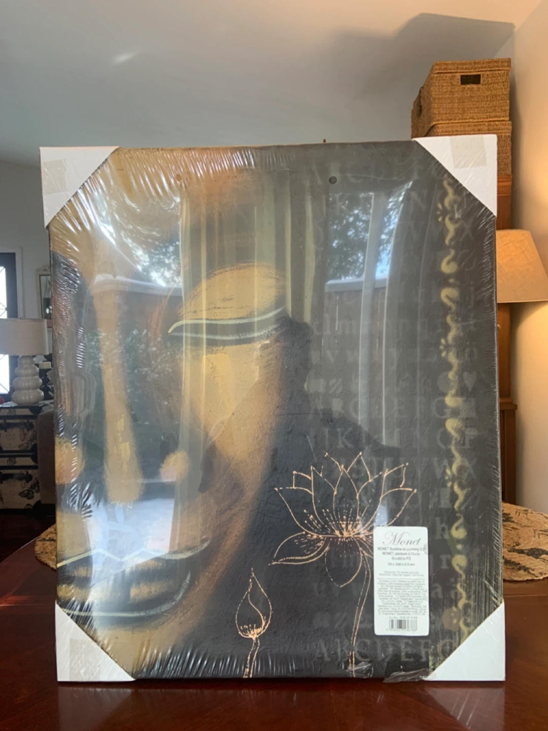 LARGE SET OF 2 ‘ BUDDA WALL ART ‘ ON CANVAS