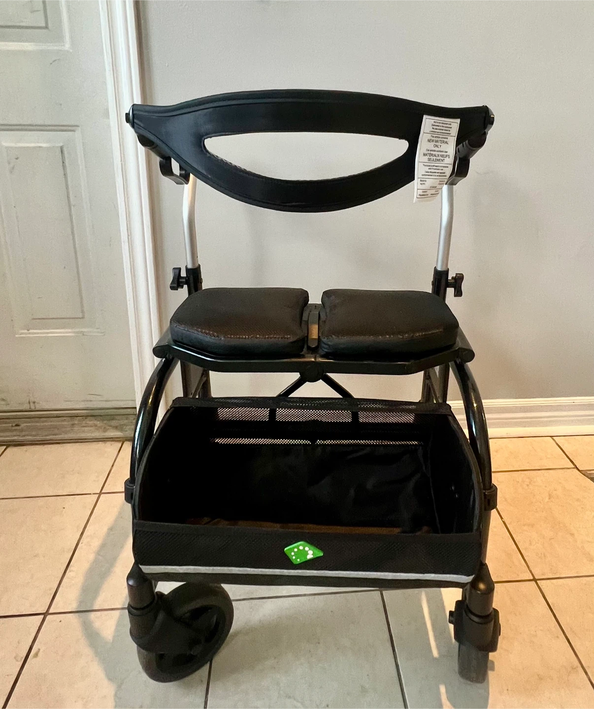 Medline Mobility Walker with Seat and Basket