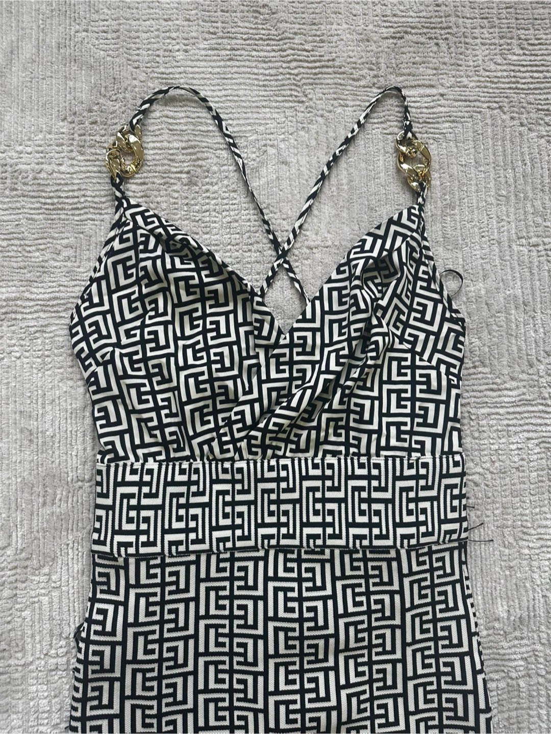 New Fashion Nova Printed Bandage Maxi Dress Size M - photo 3