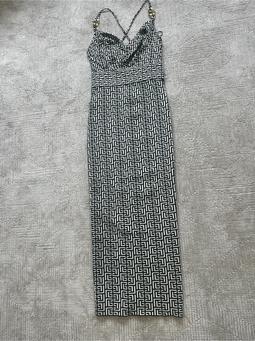 New Fashion Nova Printed Bandage Maxi Dress Size M - photo 2