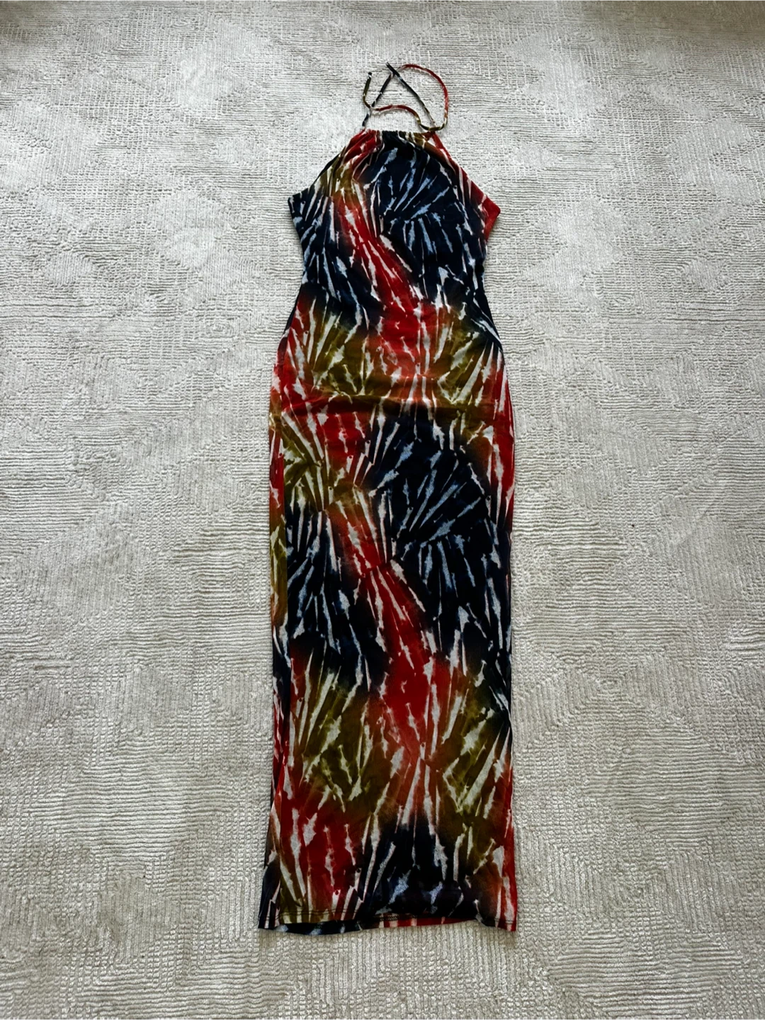 Fashion Nova Tie Dye Maxi Dress