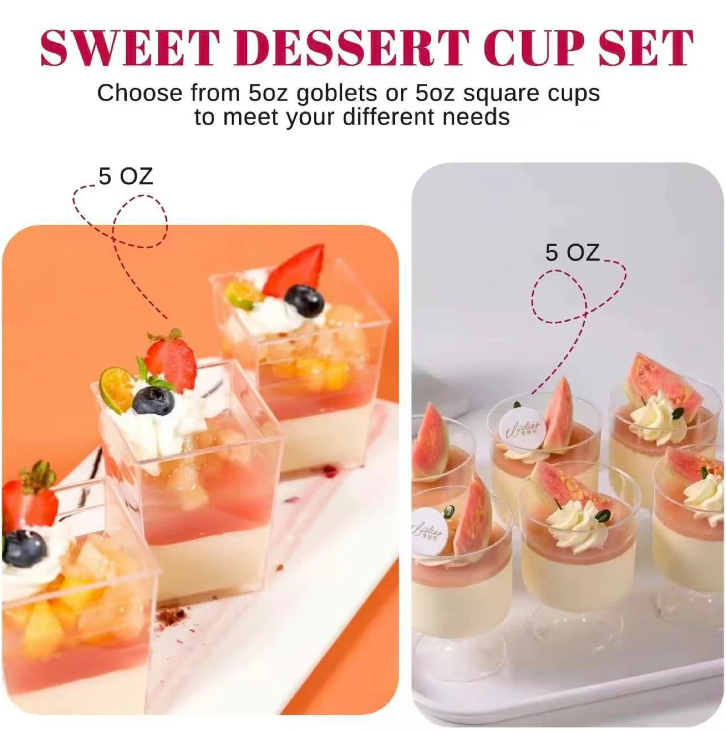 Sweet Dessert Cups & Spoons Set - photo 3
