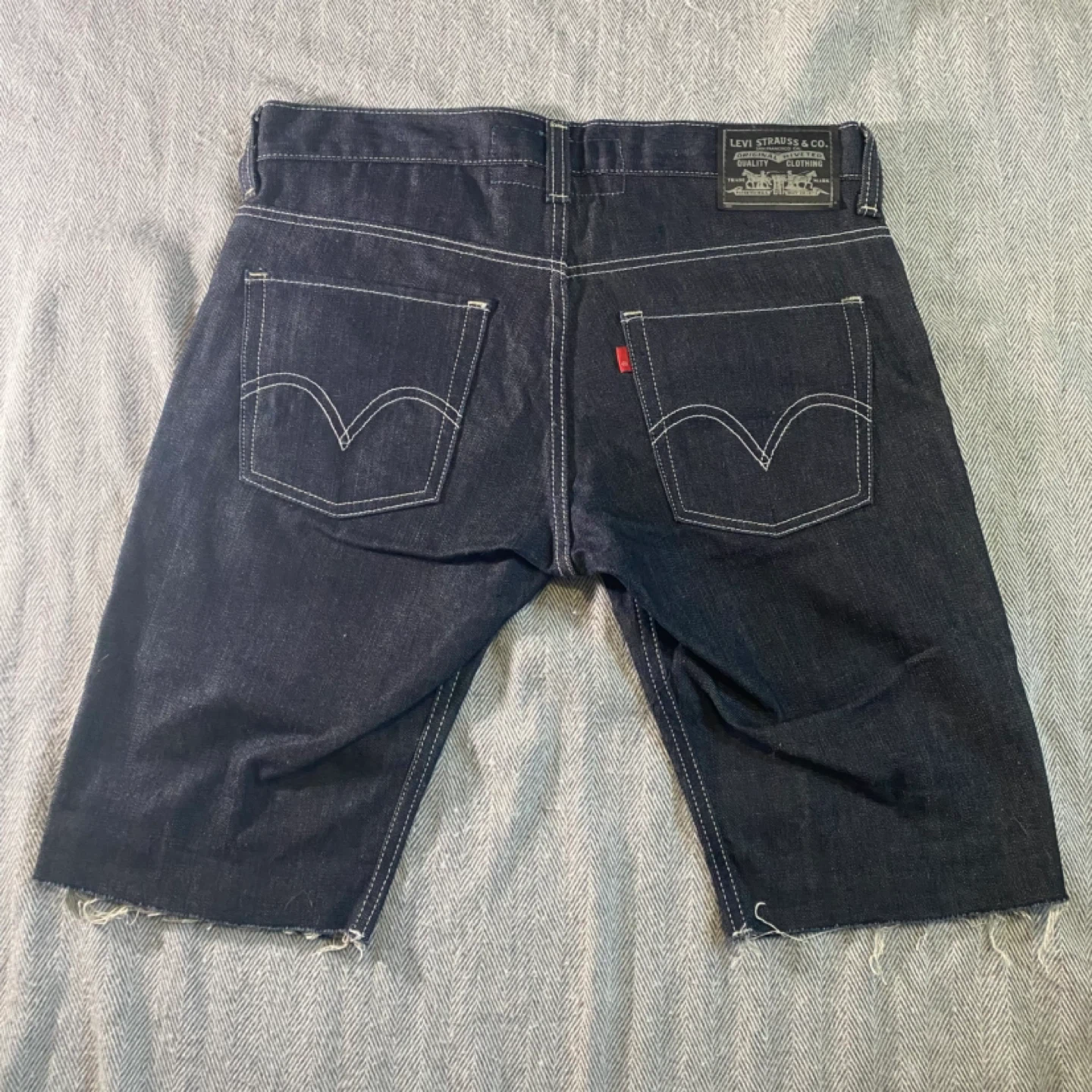 Levi's 511 Skinny Filiforme Dark Wash Denim Shorts - photo 4