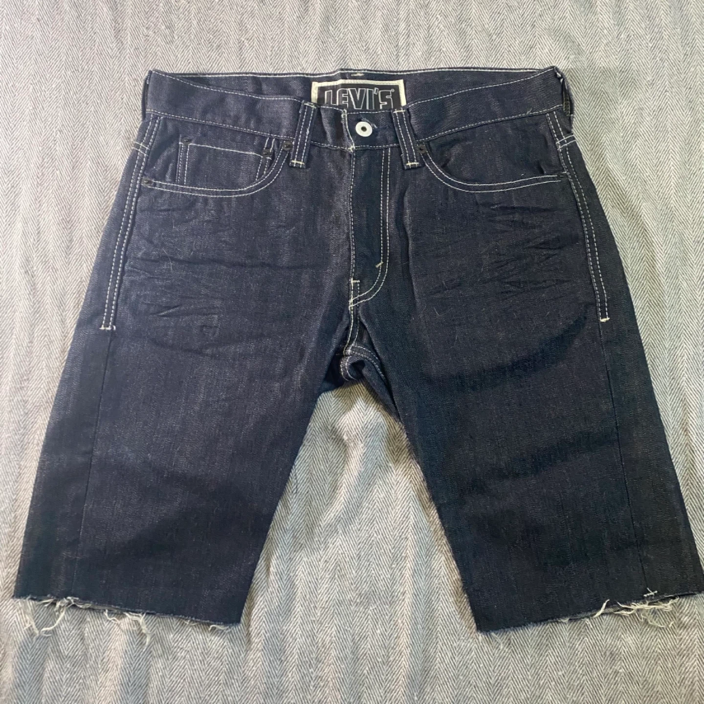 Levi's 511 Skinny Filiforme Dark Wash Denim Shorts