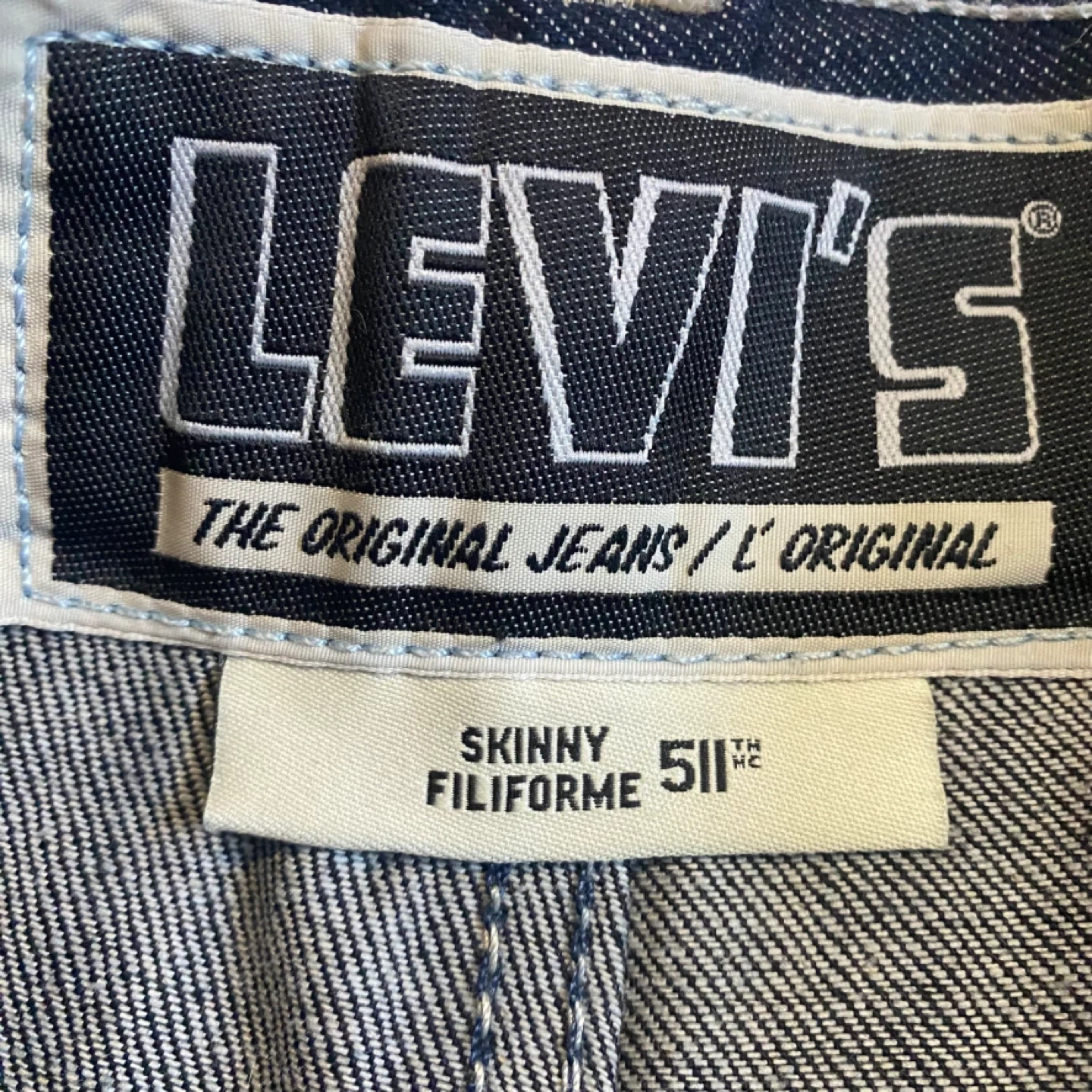 Levi's 511 Skinny Filiforme Dark Wash Denim Shorts - photo 3