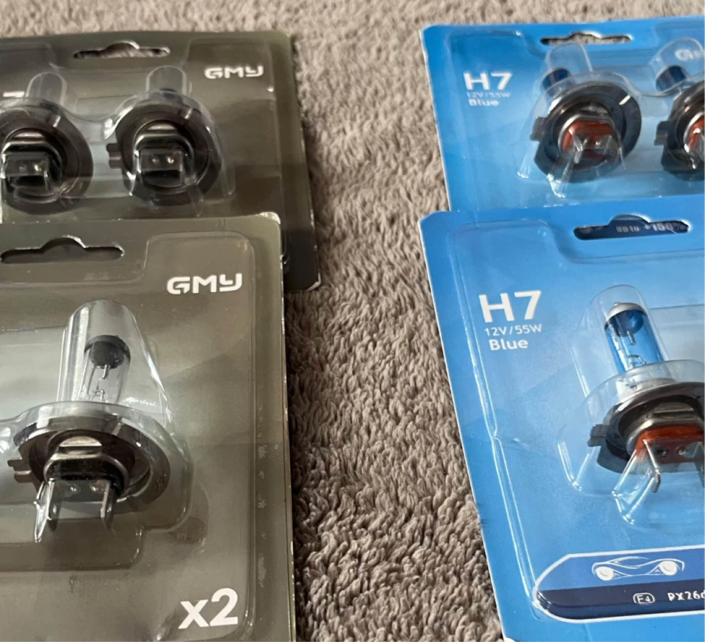 H7 Plug n Play headlamp Bulbs Clear / Blue direct fit - photo 2