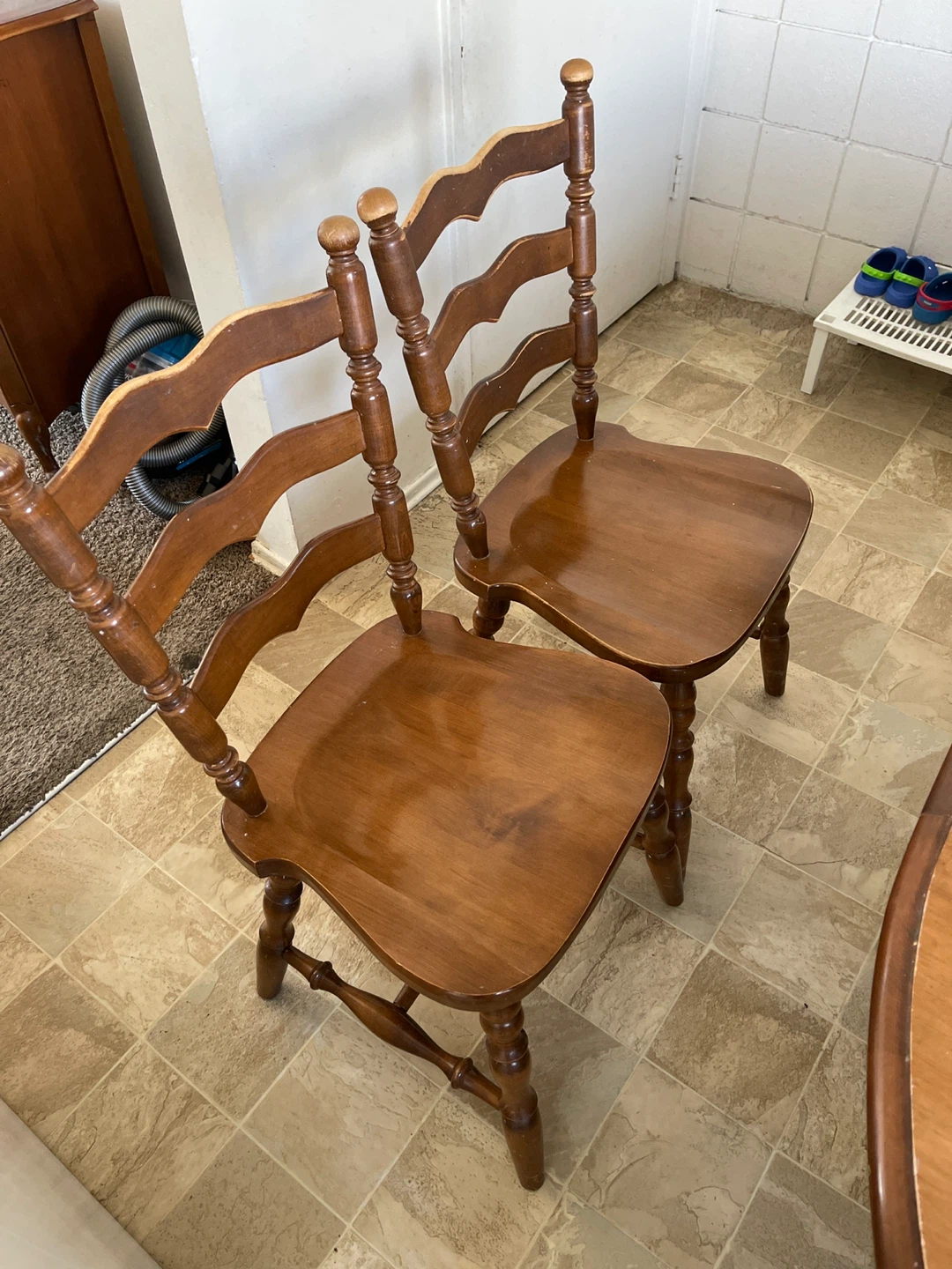 Wooden Oval or round Dining Table with 6 Chairs - photo 5