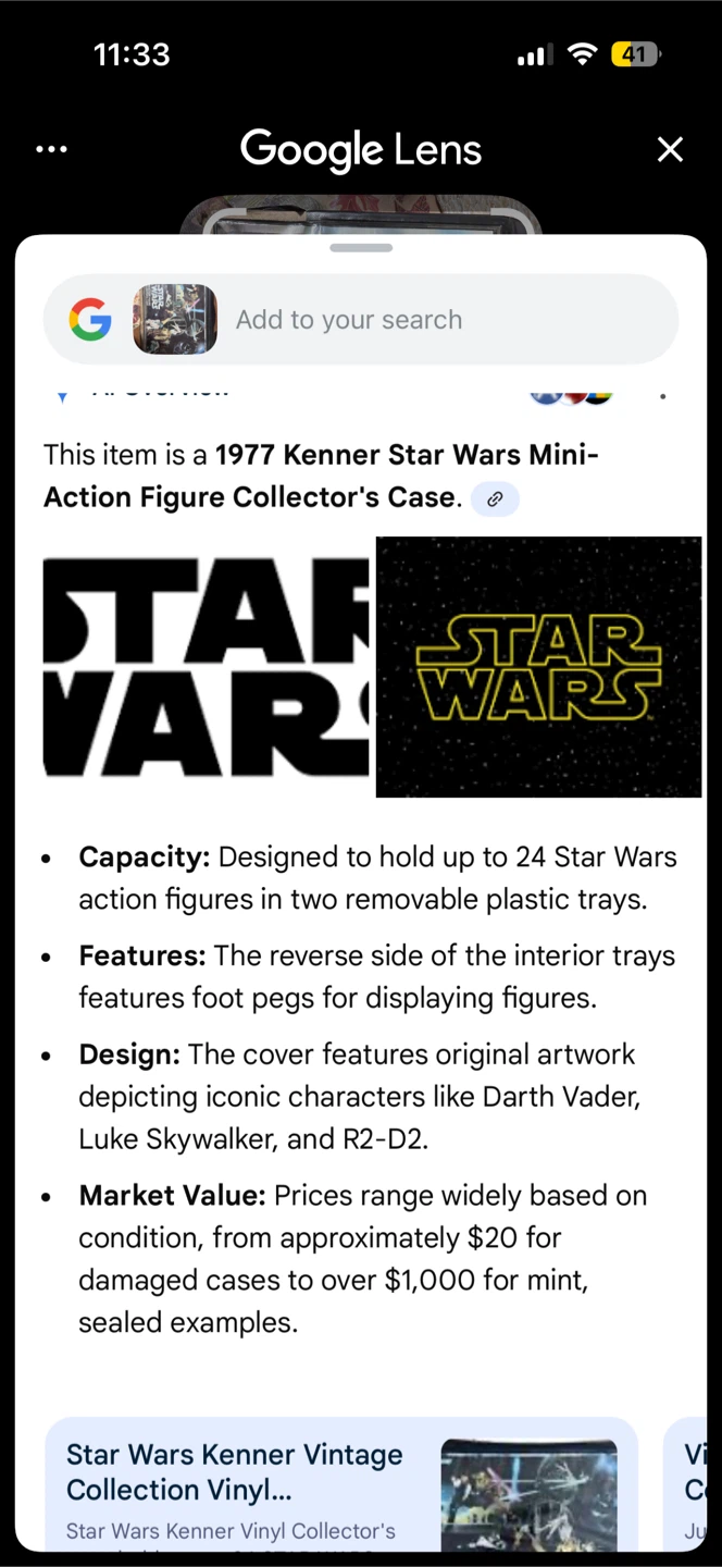 1977 Kenner Star Wars Mini-Action Figure Collector's Case (1977) - photo 5
