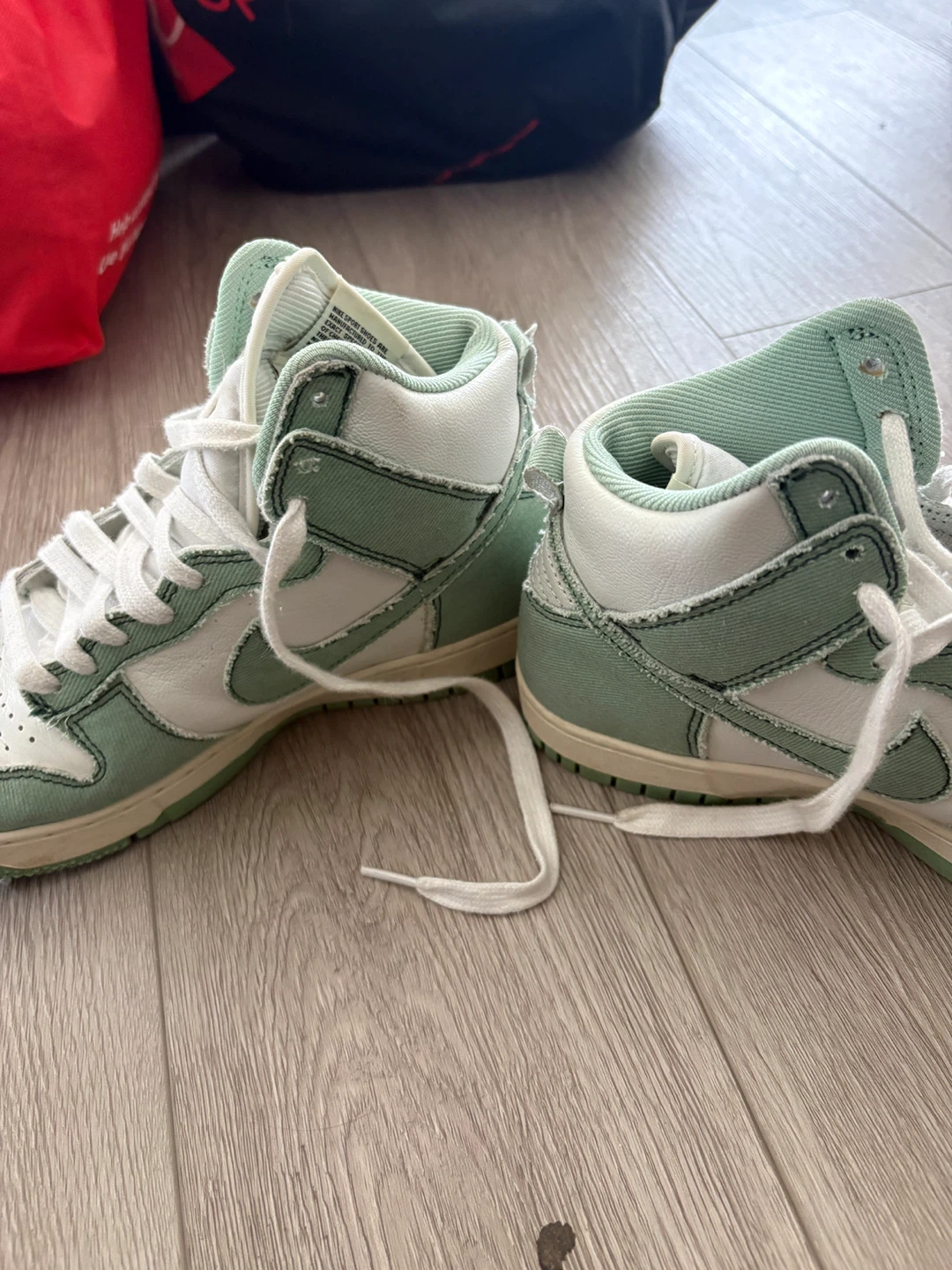 Nike woman Dunk High 1985 'Green Denim' US7.5 - photo 2