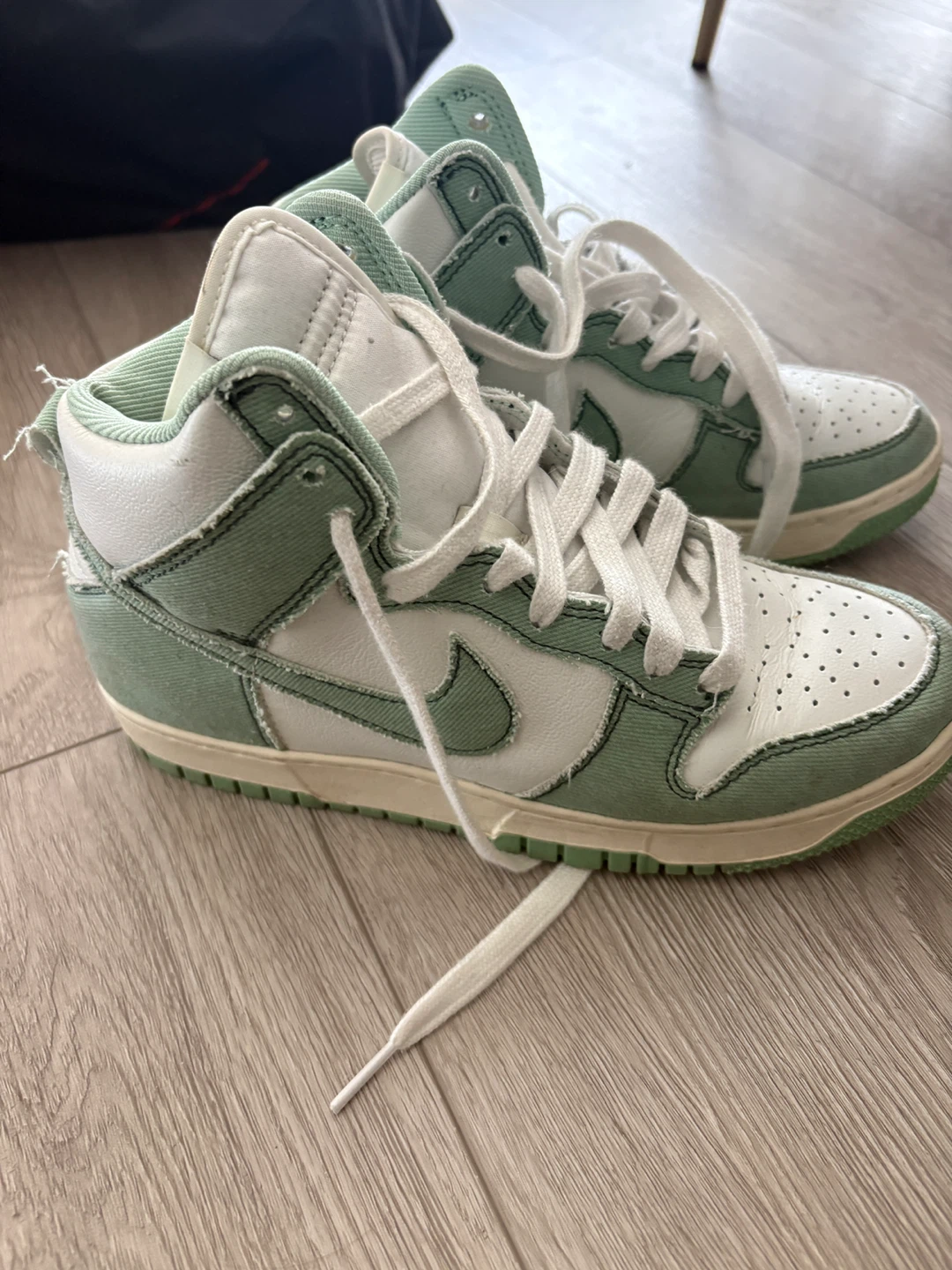 Nike woman Dunk High 1985 'Green Denim' US7.5 - photo 3