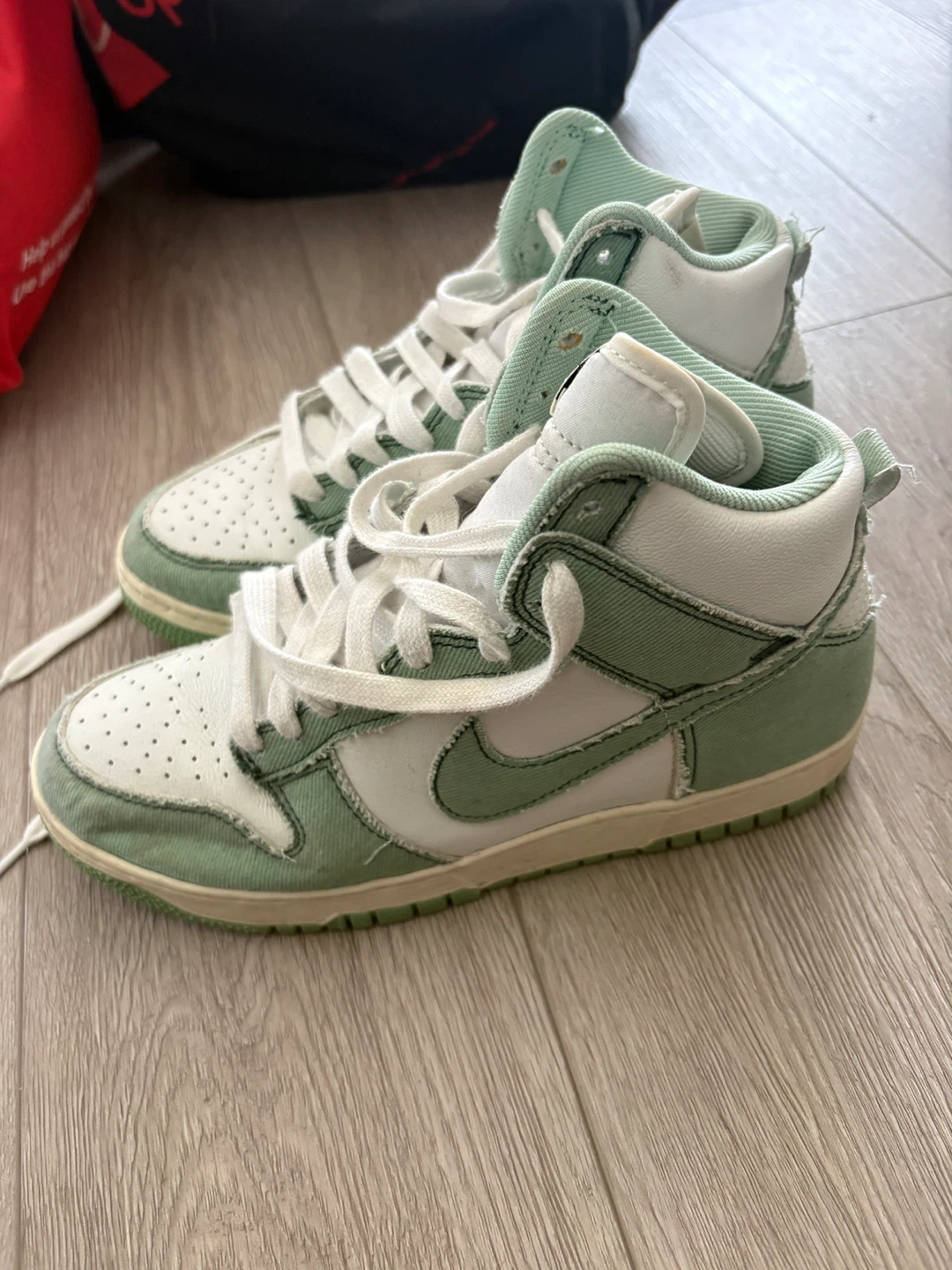 Nike woman Dunk High 1985 'Green Denim' US7.5