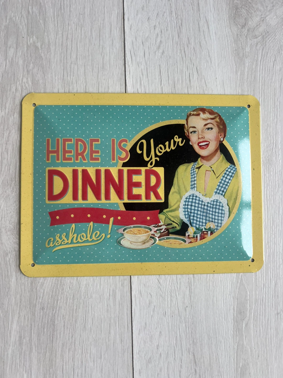 3 Retro Tin Sign - photo 2