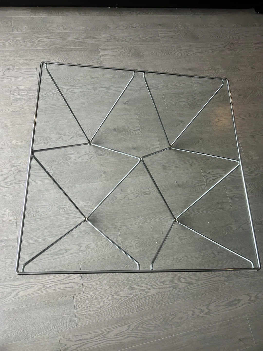 Glass Top Coffee Table with Chrome Base - photo 3