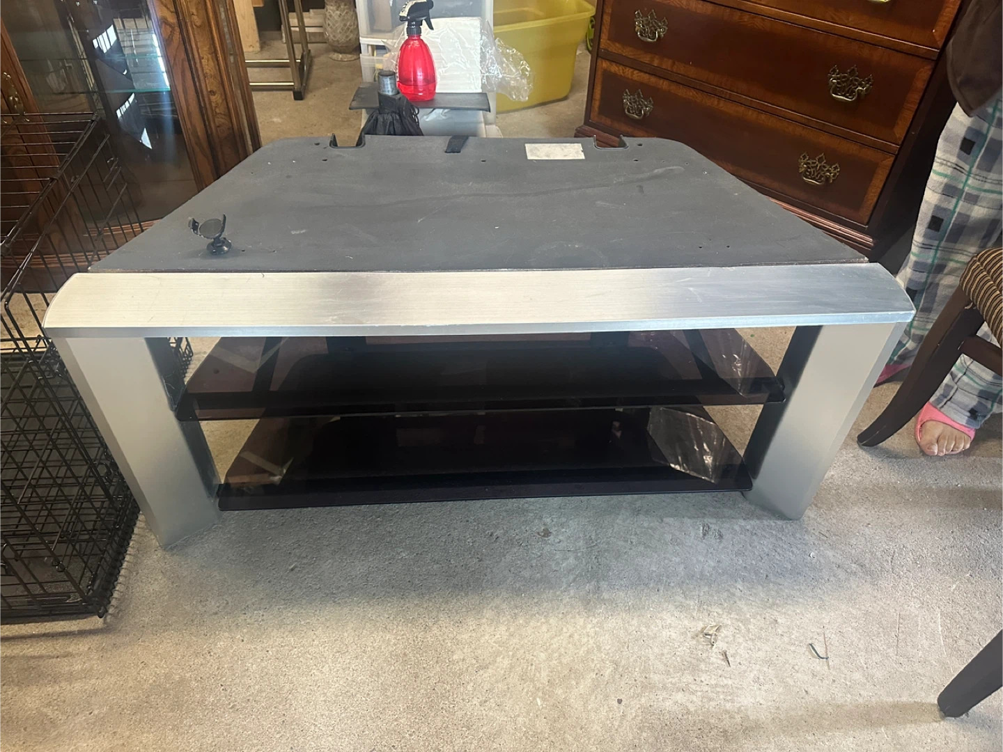 TV Stand with Shelves - photo 2