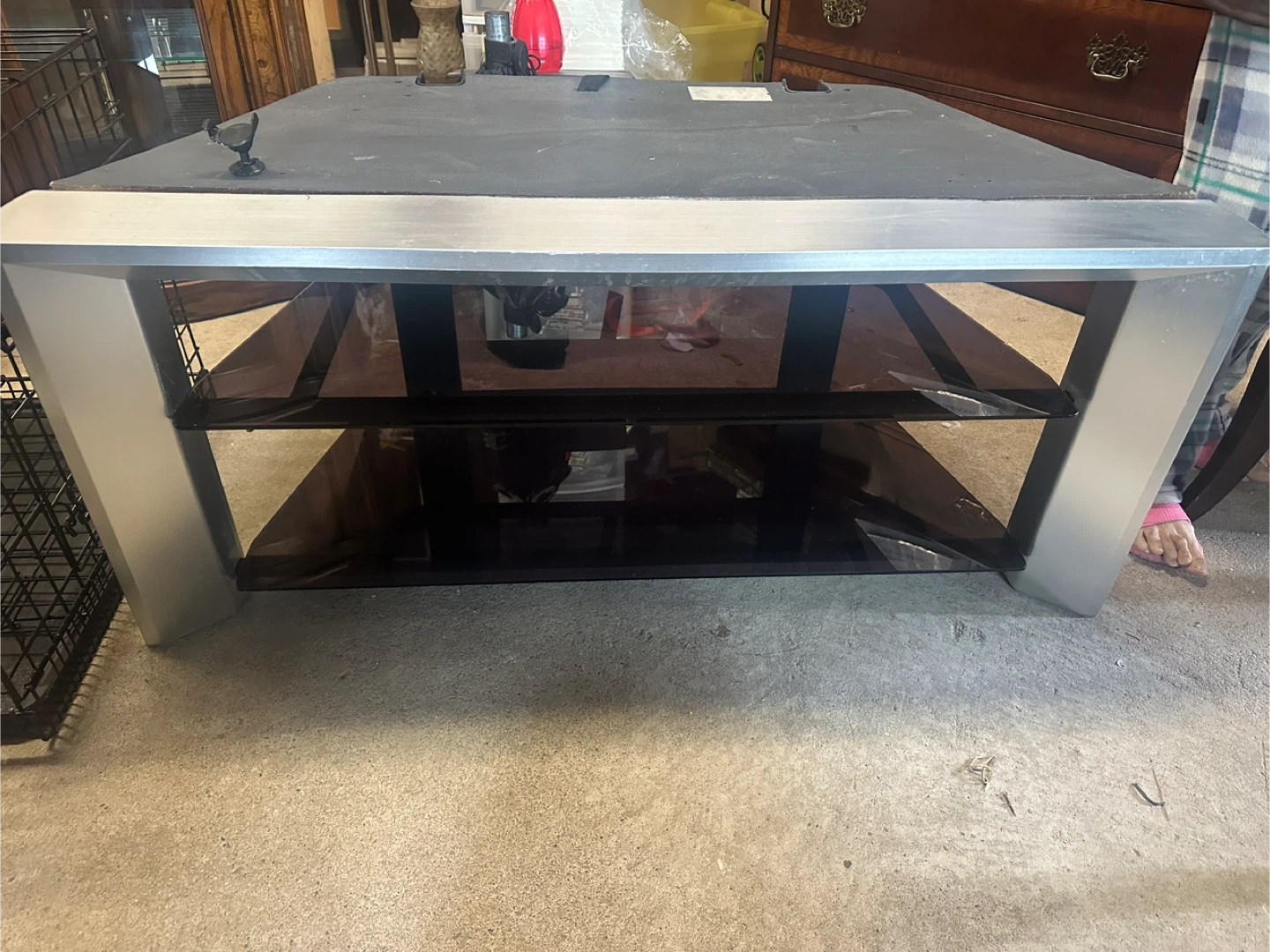 TV Stand with Shelves