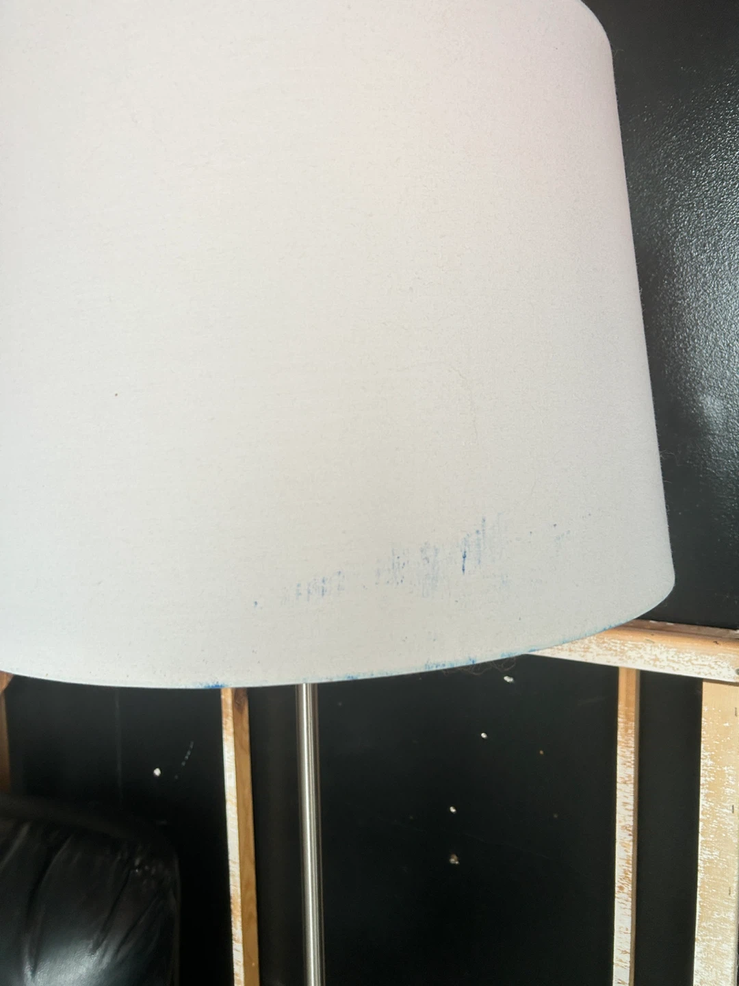 Tripod Floor Lamp with White Drum Shade and Smart Bulb - photo 3
