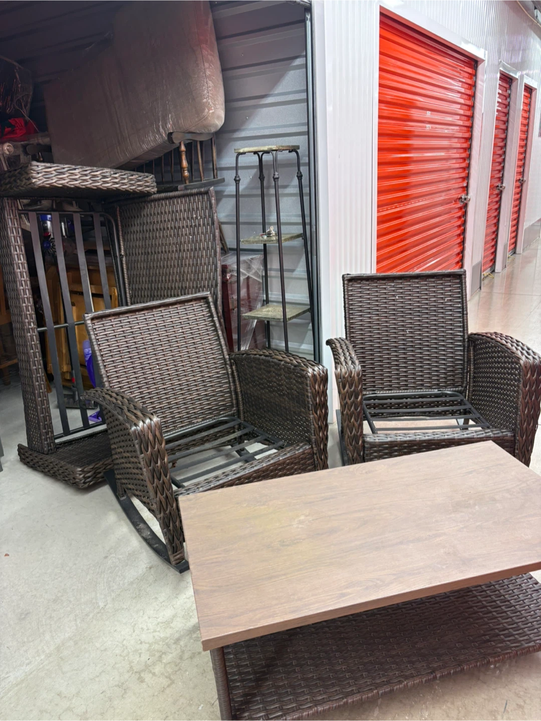 4 piece wicker patio set - photo 2