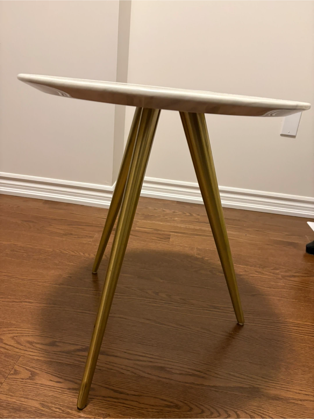 Marble top side table