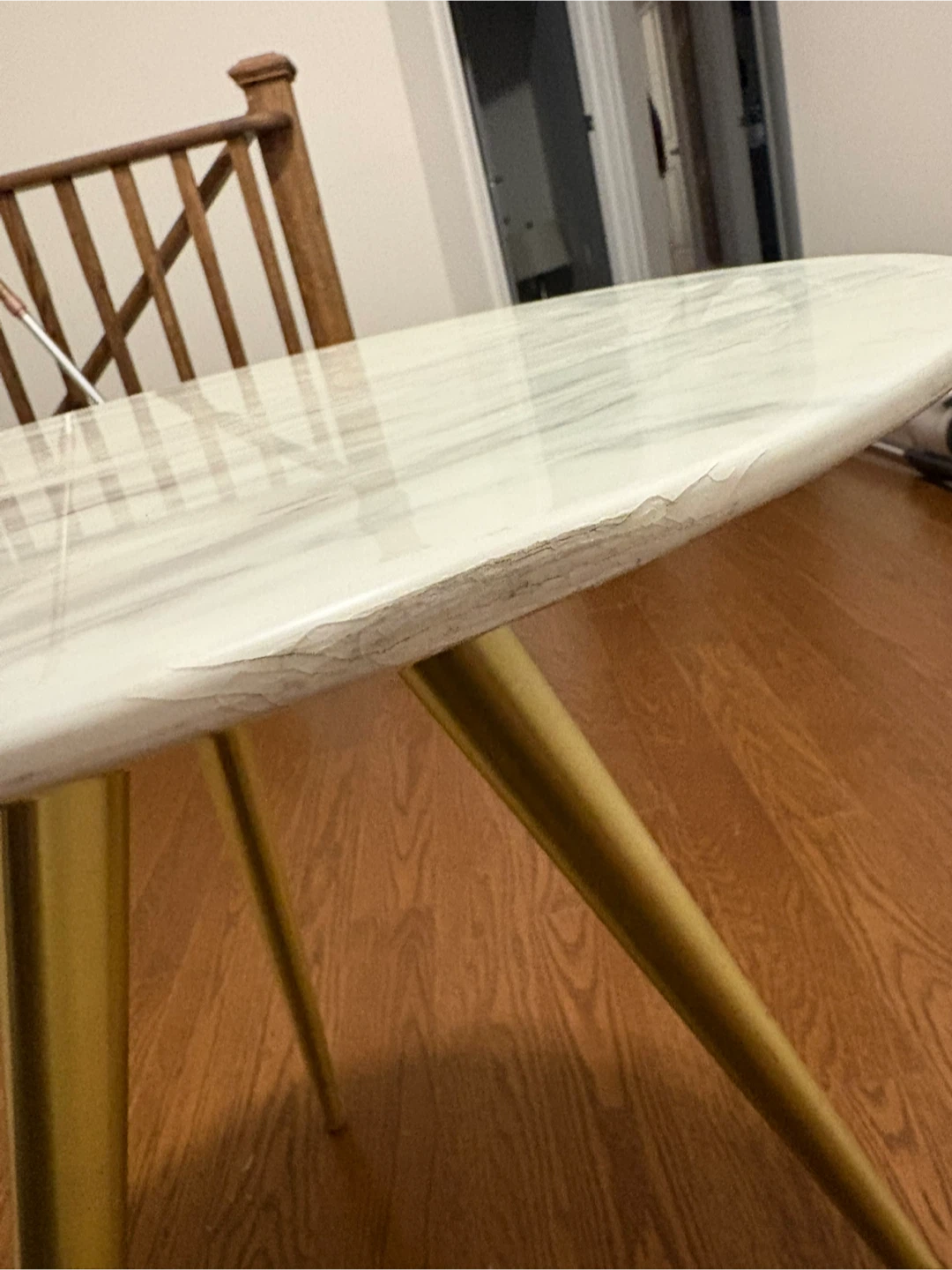 Marble top side table - photo 3