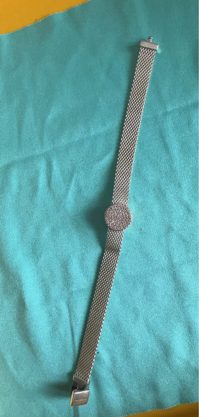 Pandora Mesh Bracelet with Pave Round Clasp