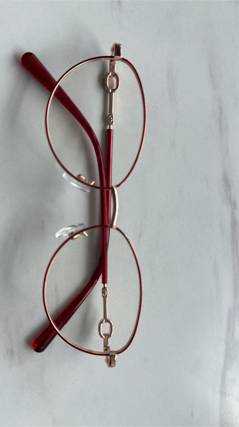 Red and Rose Gold Eyeglasses Frames - photo 2