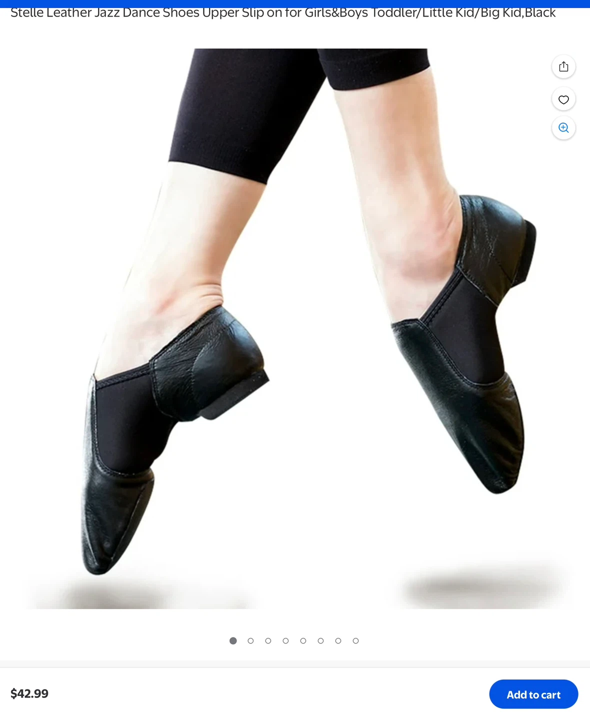 Stelle Leather Jazz Dance Shoes Size 4.5