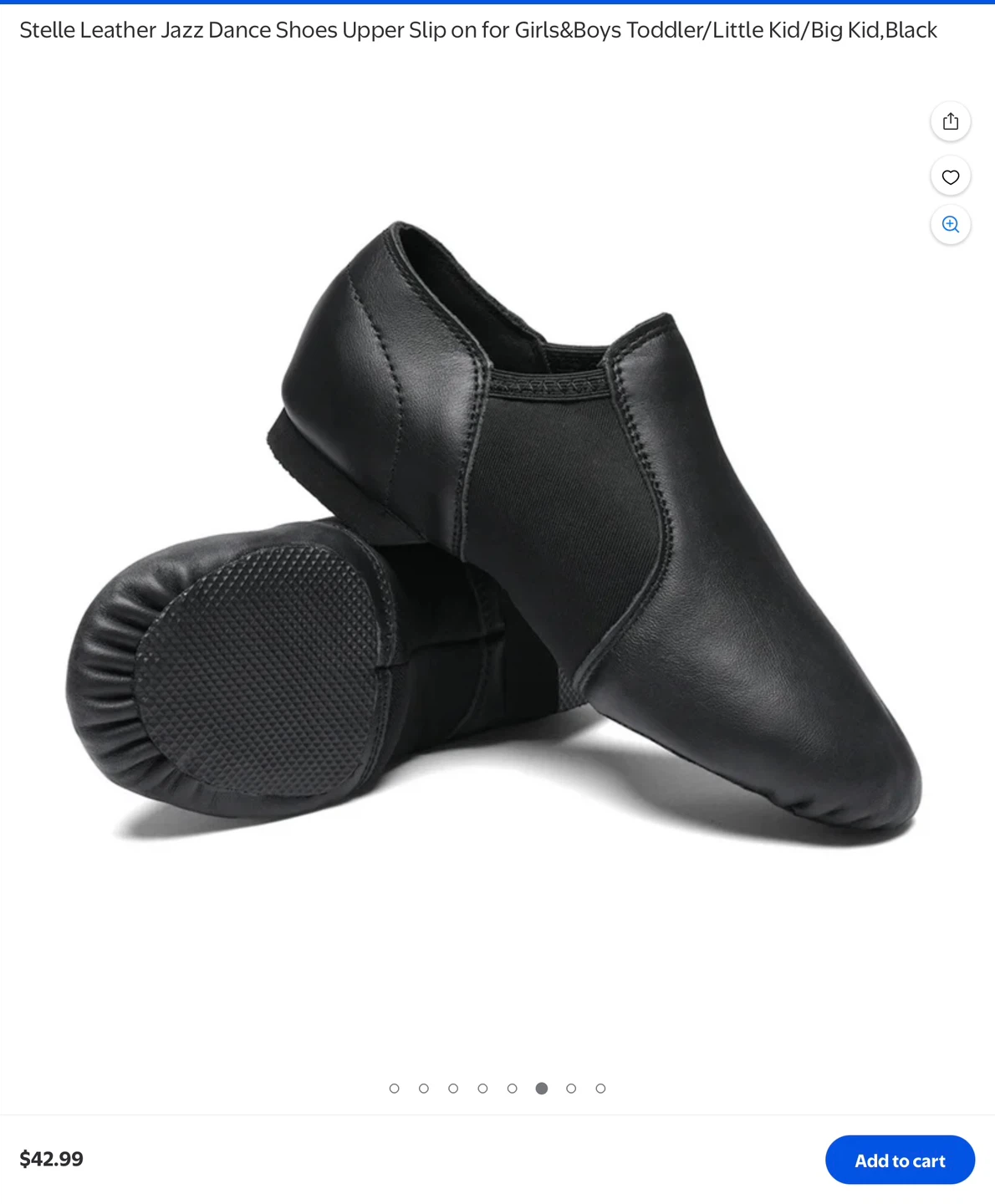 Stelle Leather Jazz Dance Shoes Size 4.5 - photo 3