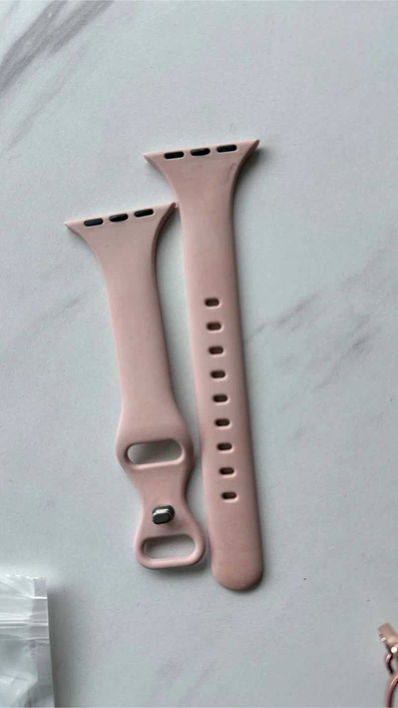 Pink Silicone Apple Watch Bands (38mm/40mm) - photo 2