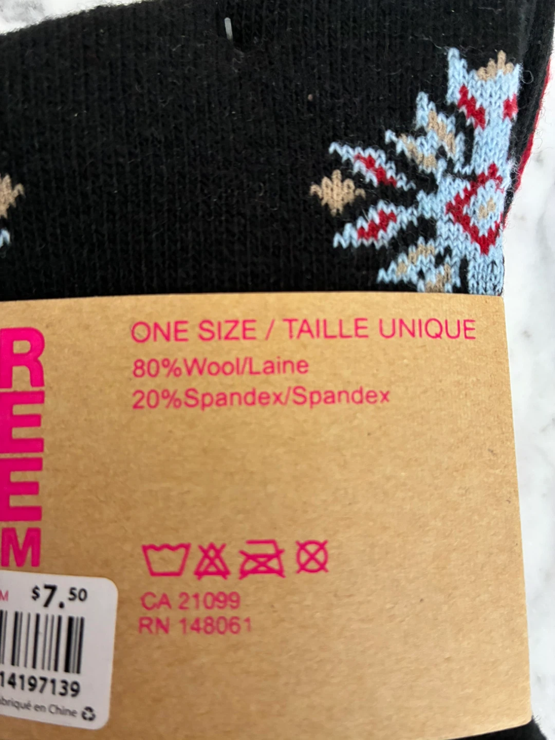 New-2 Pairs women’s Wool Blend Crew Socks - One Size - photo 3