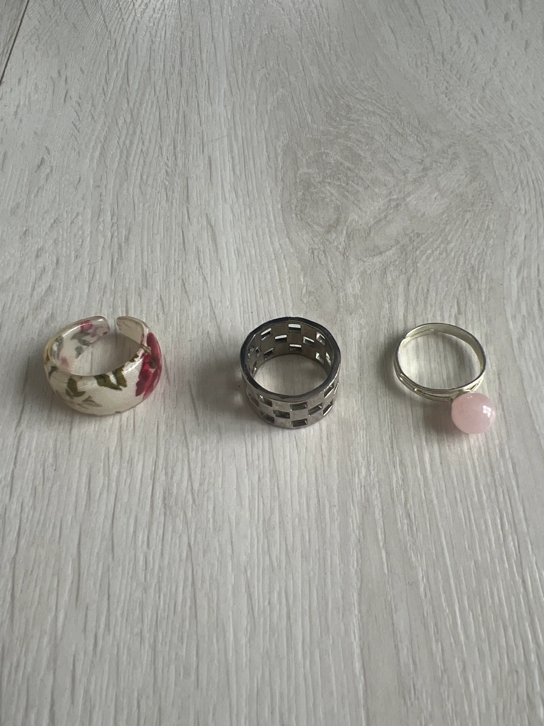 3 different rings