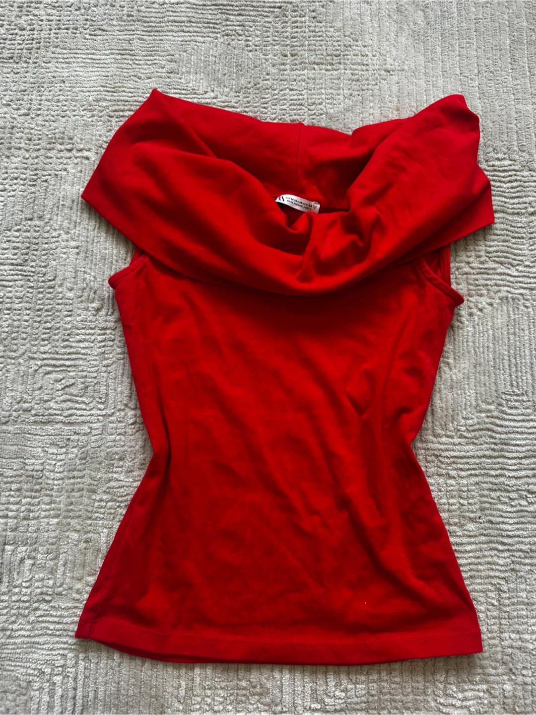 Zara Red Sleeveless Top - Size Medium