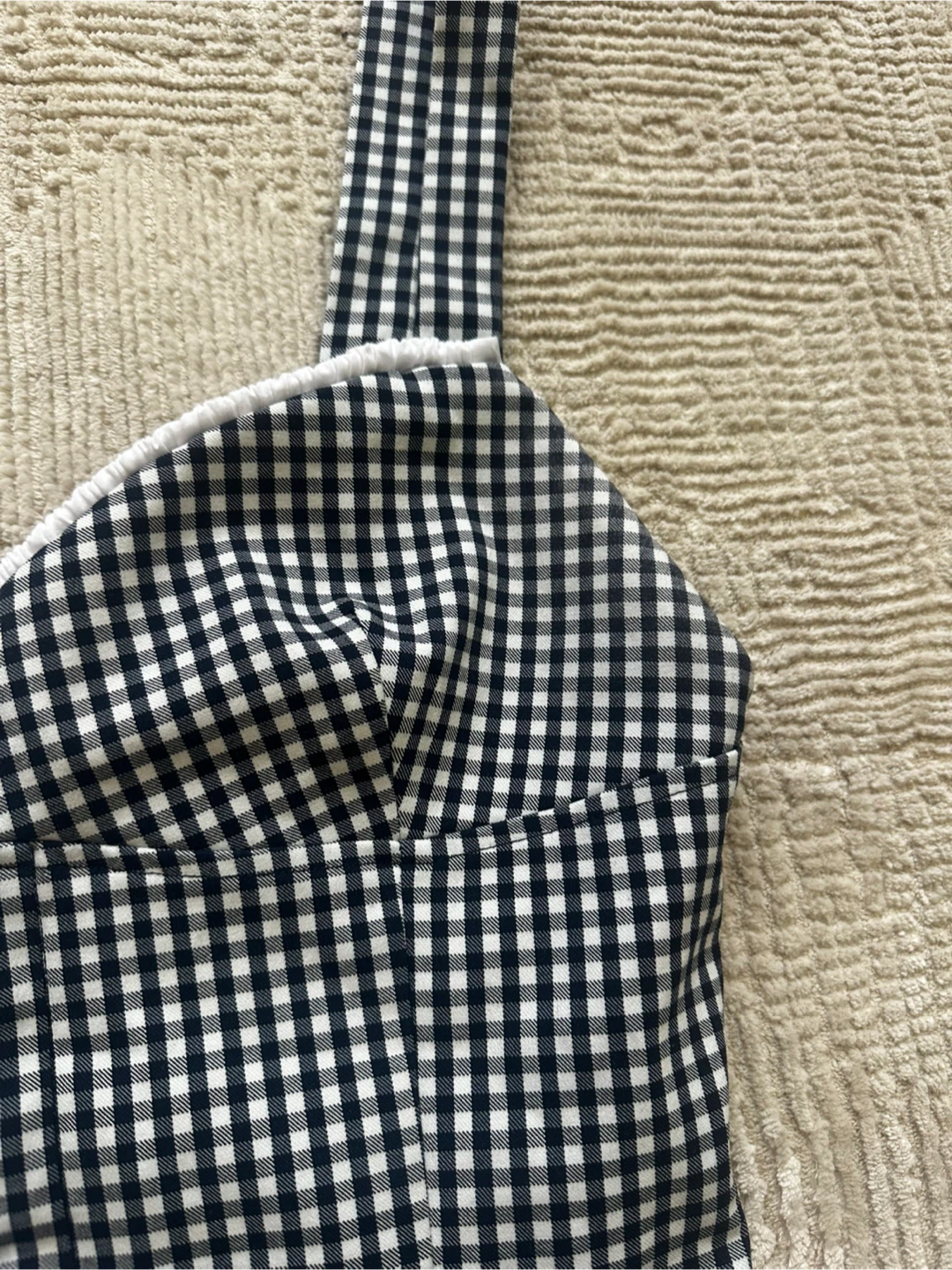 Zara Gingham Corset Top - photo 4