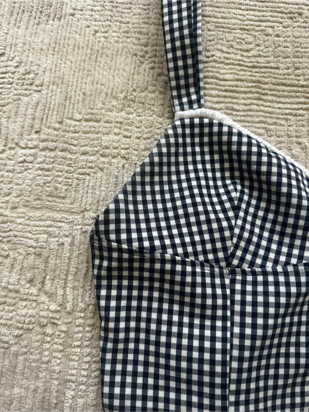 Zara Gingham Corset Top - photo 3