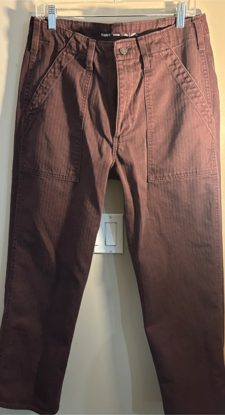 Old Navy Brown Herringbone Pants - Size 32x30 - photo 3