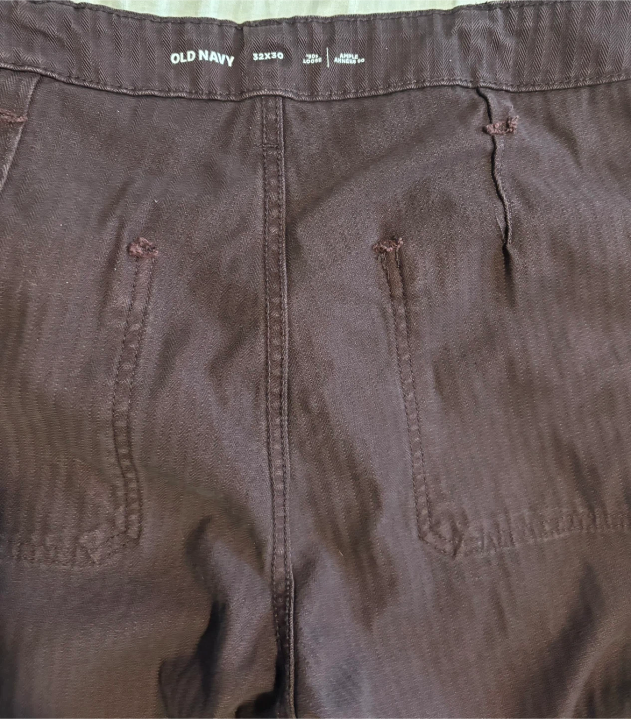 Old Navy Brown Herringbone Pants - Size 32x30 - photo 4