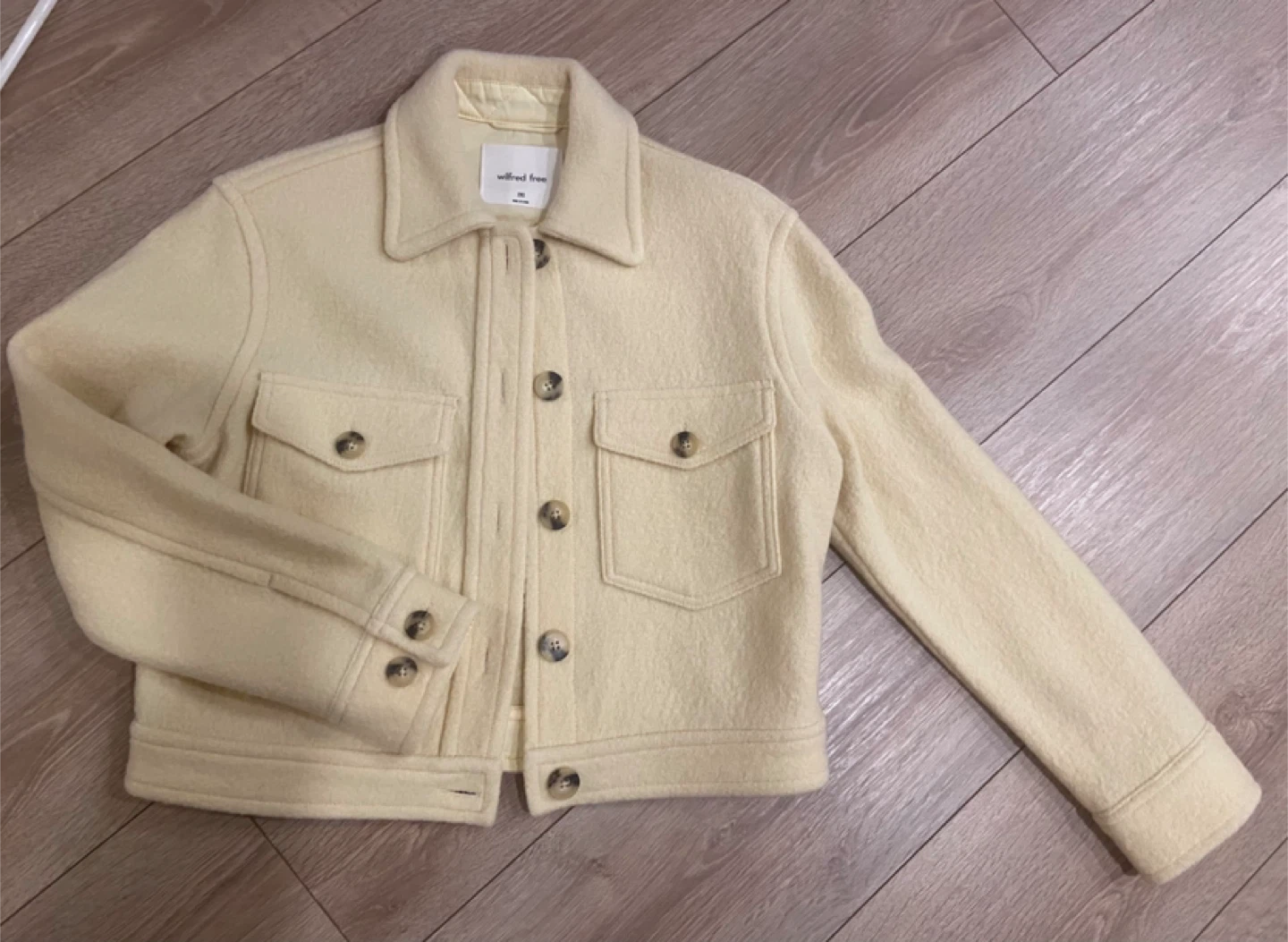 Wilfred Free Women's cropped Jacket - light yellow - Size 2XS - photo 3