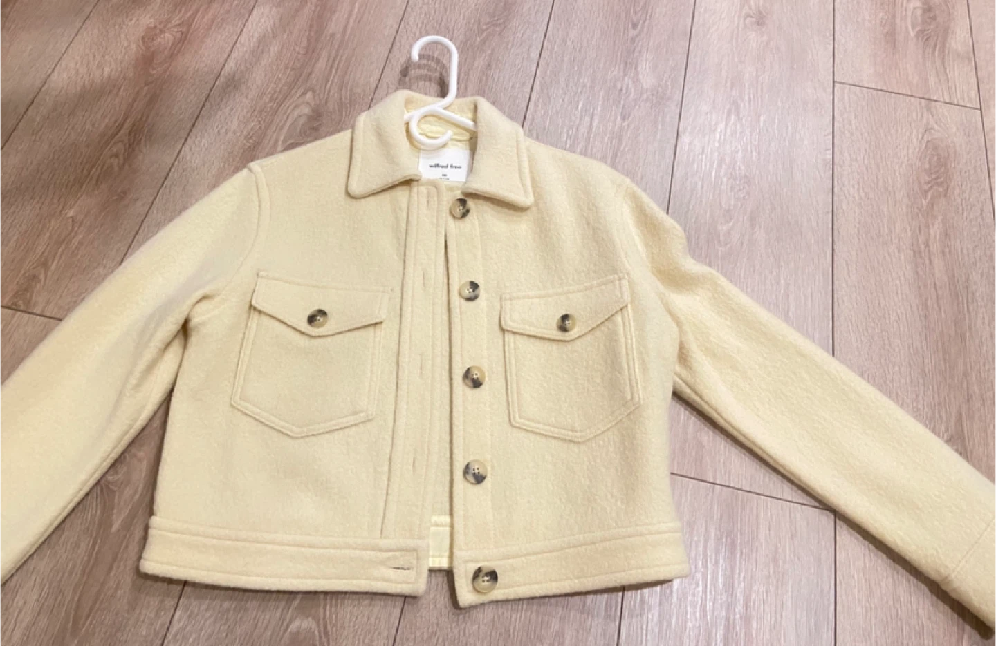 Wilfred Free Women's cropped Jacket - light yellow - Size 2XS