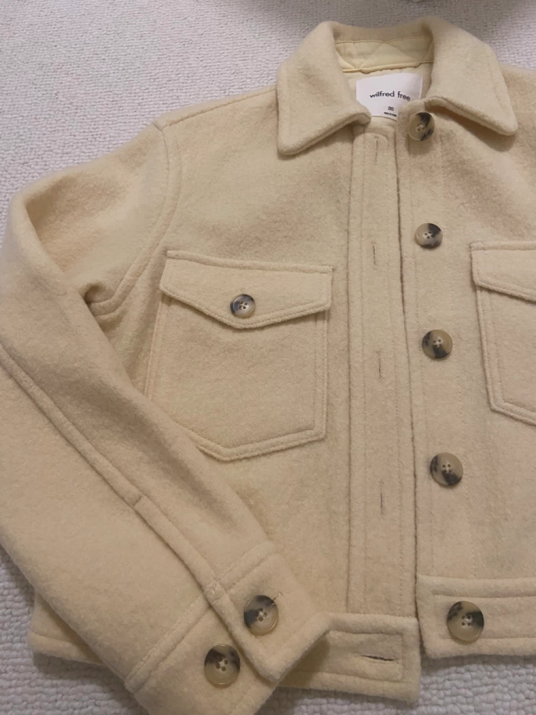 Wilfred Free Women's cropped Jacket - light yellow - Size 2XS - photo 5