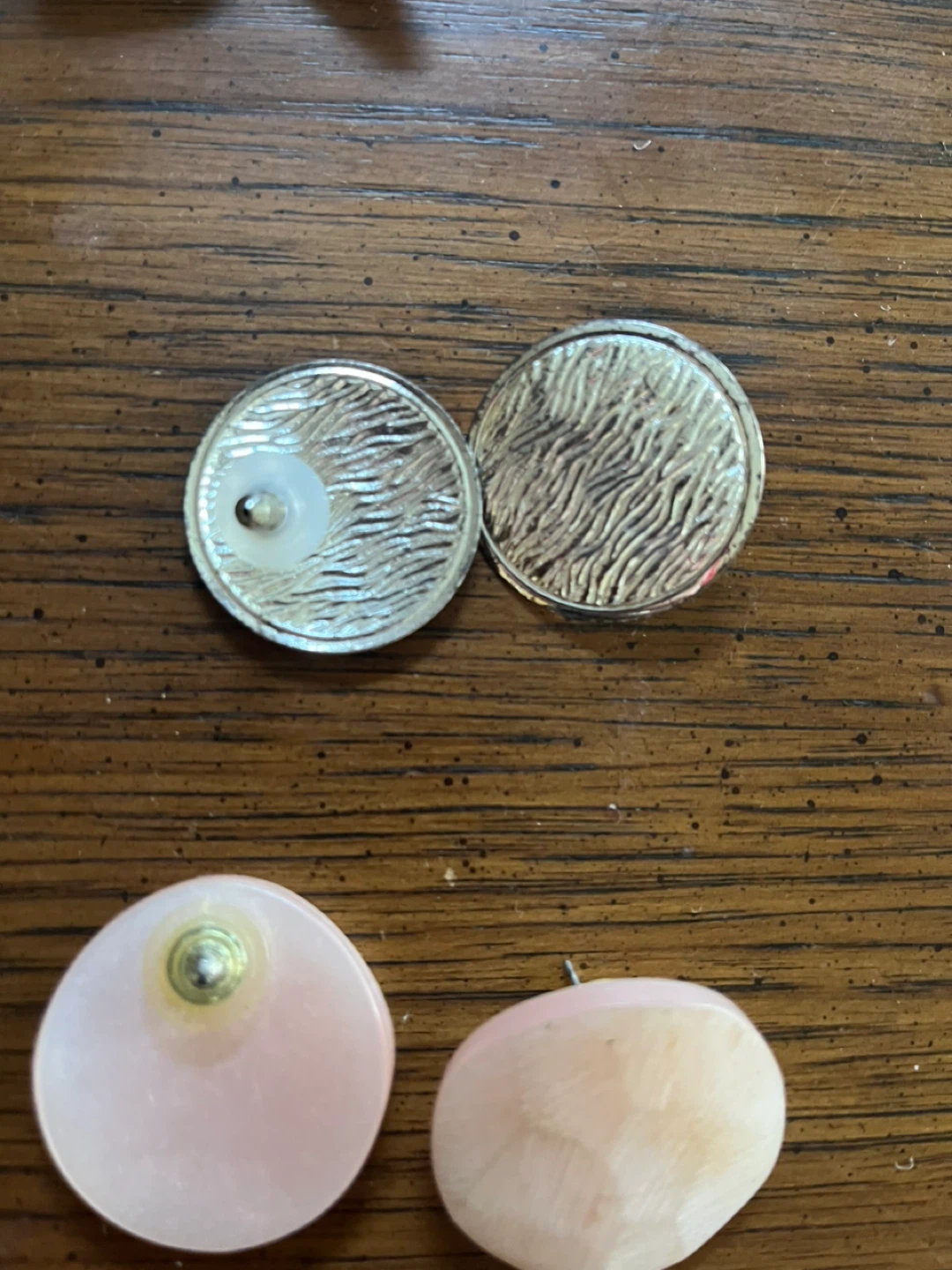 Lot of 3 Pairs of Vintage Round Stud Earrings - photo 3