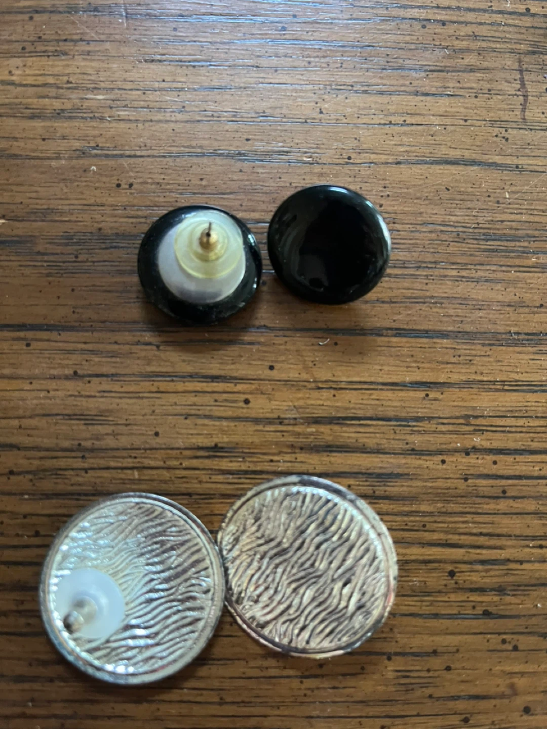 Lot of 3 Pairs of Vintage Round Stud Earrings - photo 4