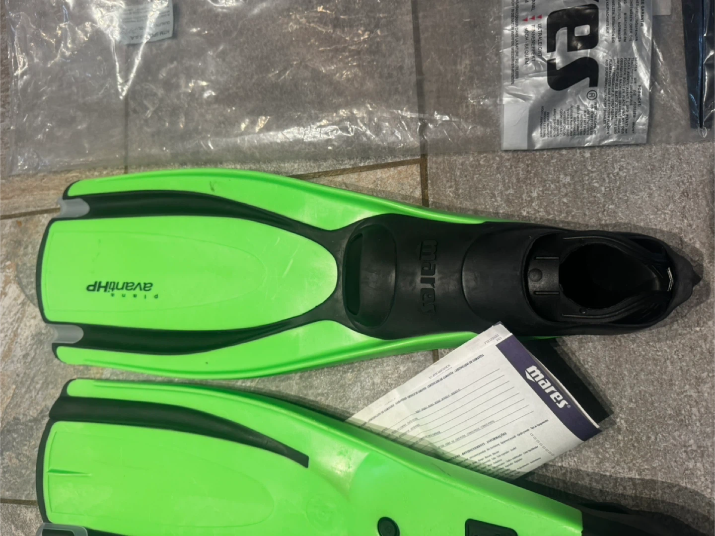 Mares Avanti HP Scuba Diving Fins - Green - Size 5-6 (38-39) - photo 2